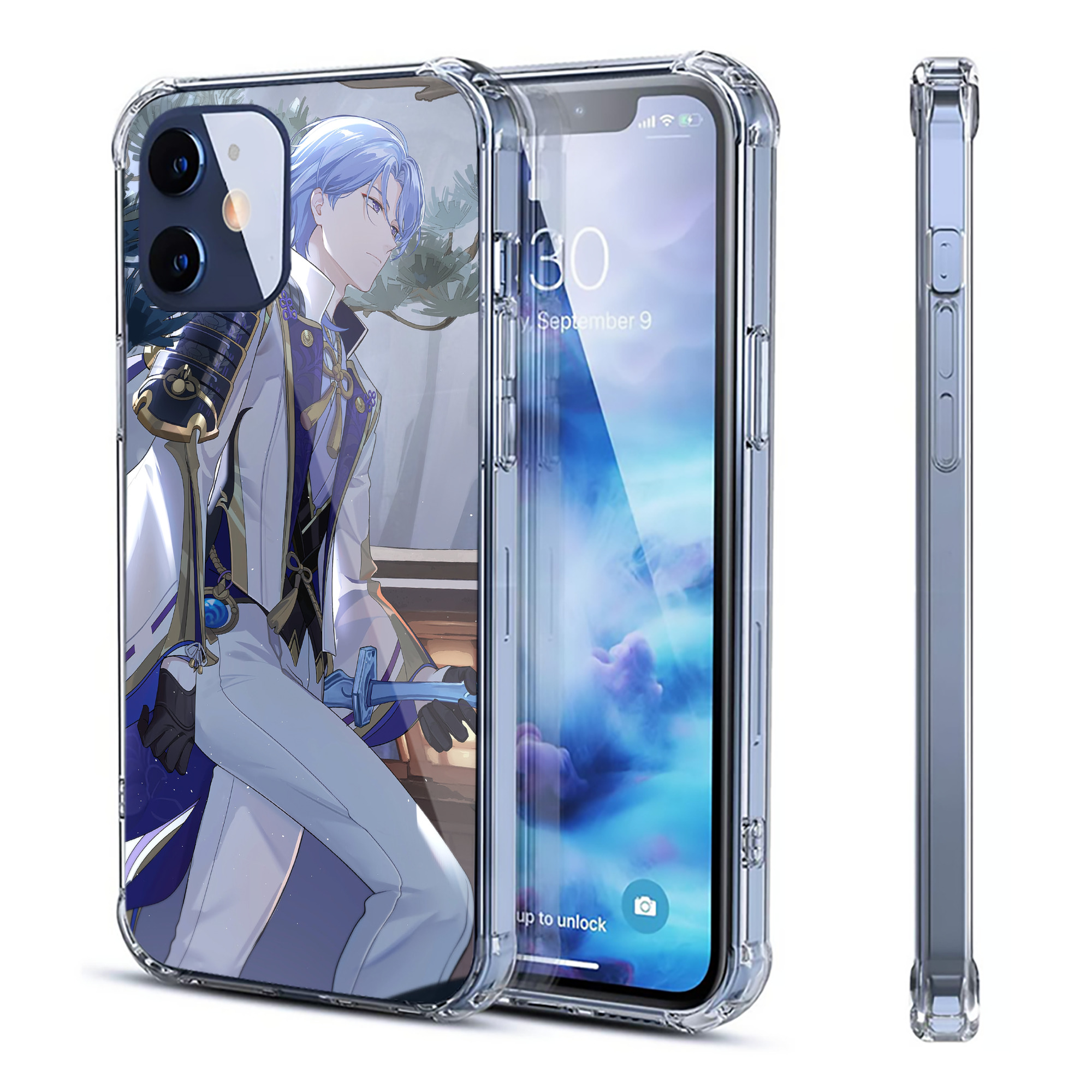 げんし神 genshin 【iPhone 12シリーズ対応】透明スマホケース（クリアソフトケース）
